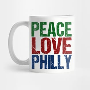 Peace Love Philly Philadelphia Pride Mug